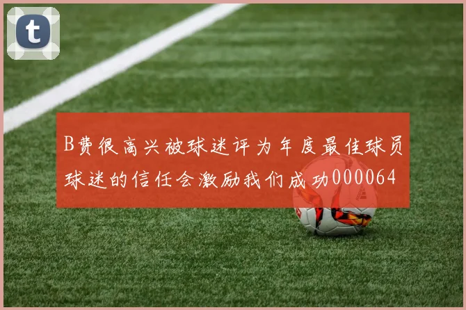 B费很高兴被球迷评为年度最佳球员球迷的信任会激励我们成功0000644